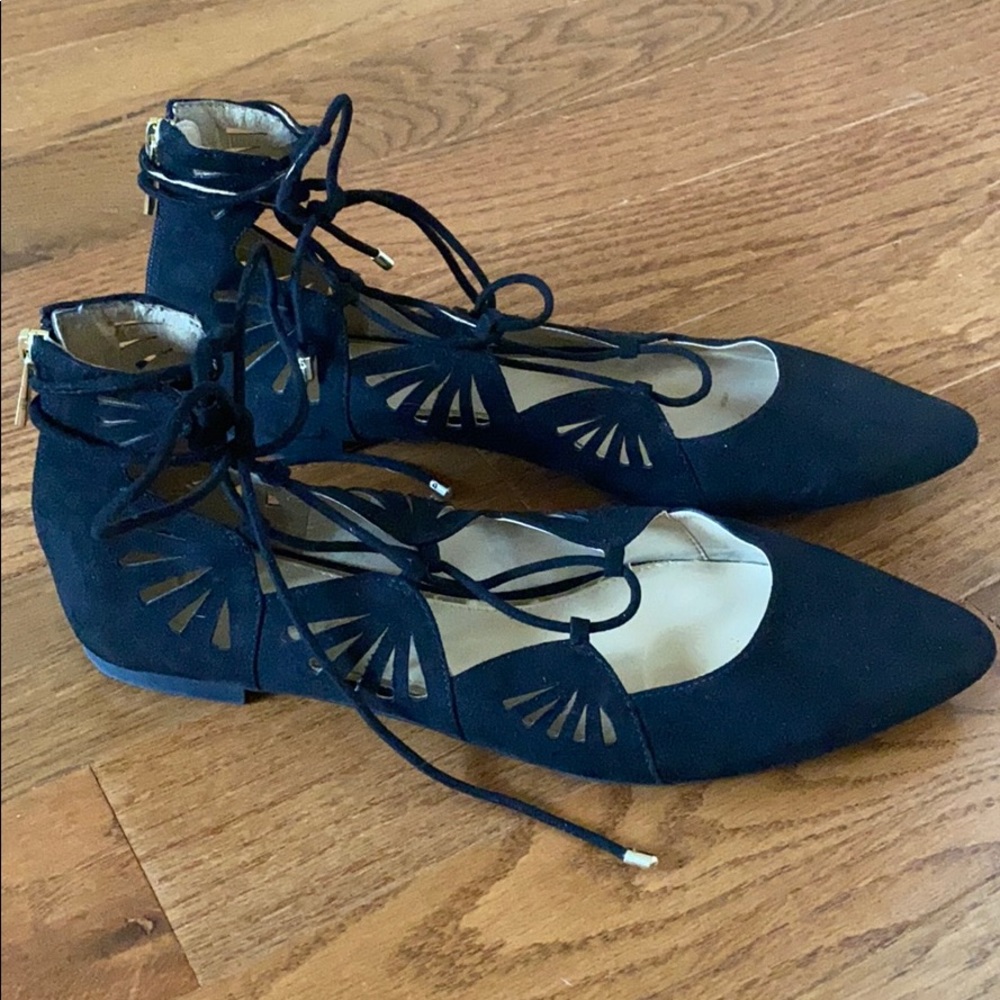 Jessica Simpson Lace Up Flats - Picture 3 of 6